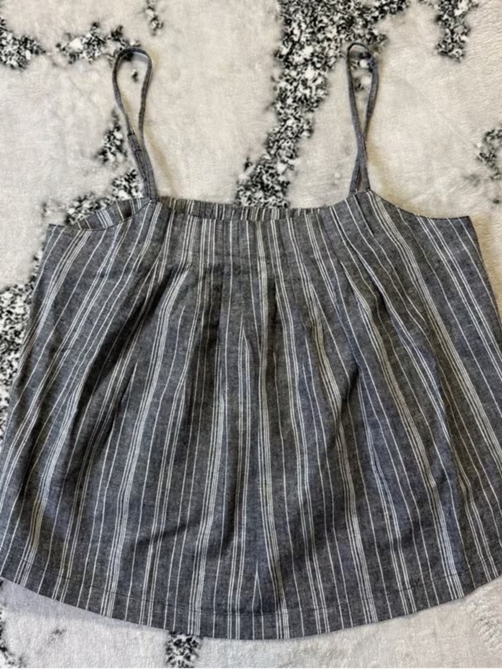 River + Sky Black and White Striped A-Line Skirt